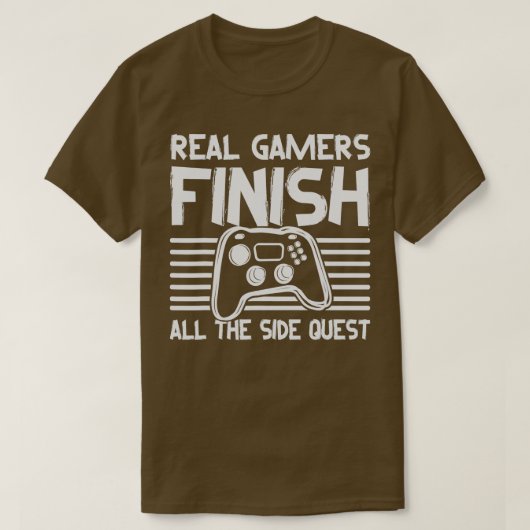 Real s beëindigt alle zijspelen QuestsVideo T-shirt (Design voorkant)