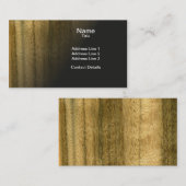 Real Scande Australian Walnut Veneer Woodgrain Visitekaartje (Voorkant / Achterkant)