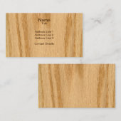 Real Scande Red Oak Veneer Woodgrain Visitekaartje (Voorkant / Achterkant)