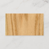 Real Scande Red Oak Veneer Woodgrain Visitekaartje (Achterkant)