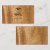 Real Scande Sapele Veneer Woodgrain Visitekaartje (Voorkant / Achterkant)