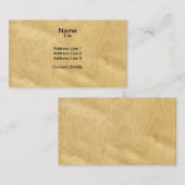 Real Scands Eye Maple Veneer Woodgrain Visitekaartje (Voorkant / Achterkant)