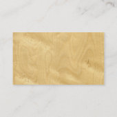 Real Scands Eye Maple Veneer Woodgrain Visitekaartje (Achterkant)