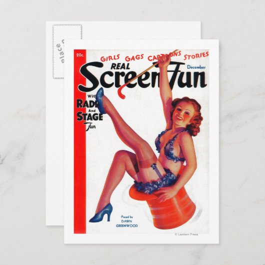 Real Screen Fun Magazine Hoesje 2 Briefkaart (Voorkant / Achterkant)