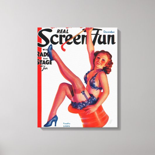 Real Screen Fun Magazine Hoesje 3 Canvas Afdruk (Voorkant)