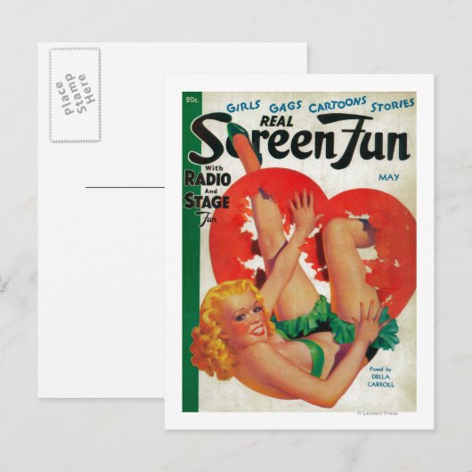 Real Screen Fun Magazine Hoesje Briefkaart (Voorkant / Achterkant)