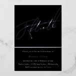 Real Silver Foil Fiftieth 50th Birthday Party Folie Uitnodiging<br><div class="desc">Real Silver Foil Fiftieth 50th Birthday Party Folie Invitation Bekijk andere uitnodigingen in onze niche en nestwinkel</div>