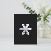 Real Snowflake Afbeelding Briefkaart (Staand voorkant)