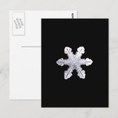 Real Snowflake Afbeelding Briefkaart (Voorkant / Achterkant)