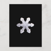 Real Snowflake Afbeelding Briefkaart (Voorkant)