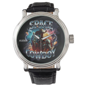 Real Space Cowboy in de ruimte Horloge