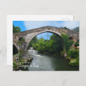 Real Spain- Puente romano de Cangas de Onís Briefkaart (Voorkant / Achterkant)