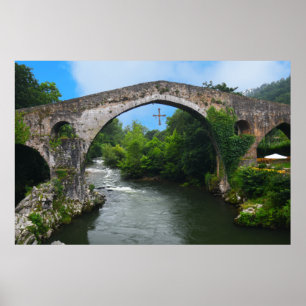 Real Spain- Puente romano de Cangas de Onís Poster