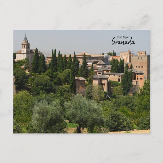Real Spanje- Granada Briefkaart (Voorkant)