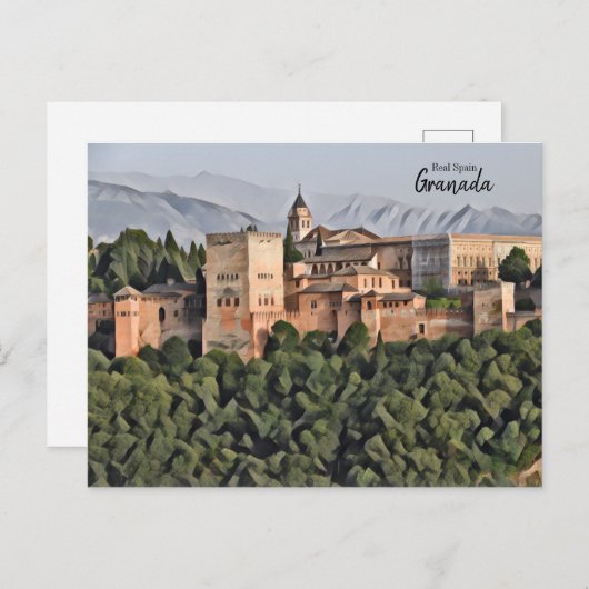 Real Spanje- Granada Briefkaart (Voorkant / Achterkant)
