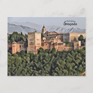 Real Spanje- Granada Briefkaart