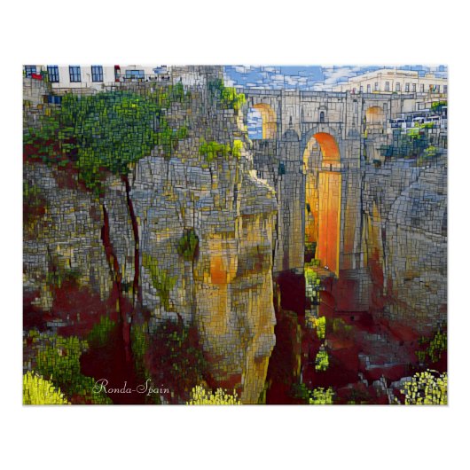 Real Spanje- Ronda Perfect Poster (Voorkant)