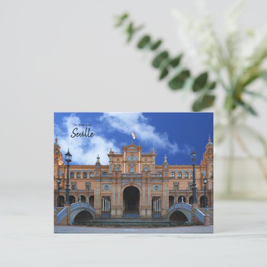 Real Spanje - Sevilla Briefkaart (Staand voorkant)