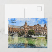 Real Spanje - Sevilla Briefkaart (Voorkant / Achterkant)