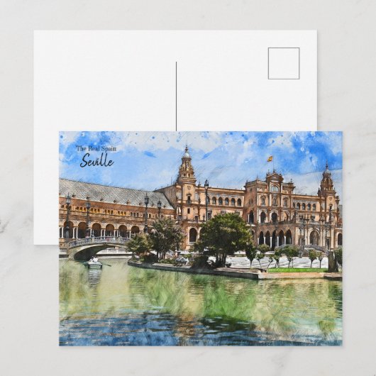 Real Spanje - Sevilla Briefkaart (Voorkant / Achterkant)