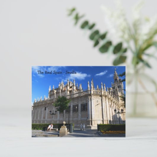 Real Spanje — Sevilla Briefkaart (Staand voorkant)