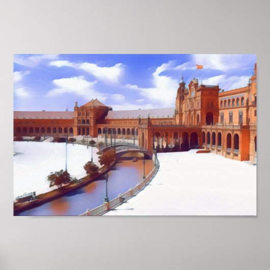 Real Spanje — Sevilla Poster (Voorkant)