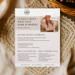 Real State Business Home Waardering Bruin Flyer