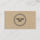 Real-state kraftpapier visitekaartje (Achterkant)