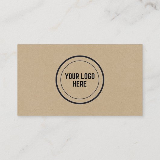 Real-state kraftpapier visitekaartje (Achterkant)