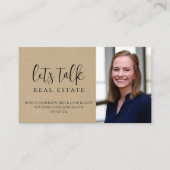Real-state kraftpapier visitekaartje (Voorkant)