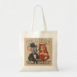 Real Talk with Tom and Sherry Cartoon Tote Tote Bag