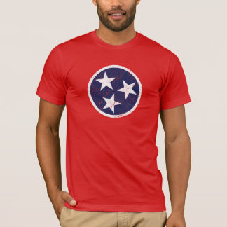Real Tennessee State Flag Grunge Nashville Love T-shirt