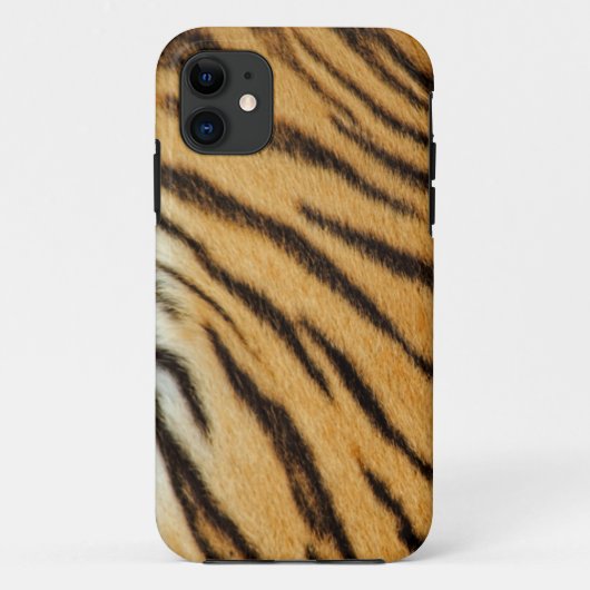 Real Tiger Fur Stripes iPhone 5 Hoesje (Achterkant)