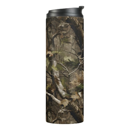 Real Tree Camouflage Thermal Tumbler Thermosbeker (Gedraaid links)