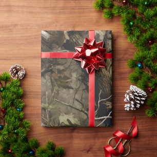 Real Tree Camouflage Wrapping Paper Cadeaupapier