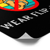 Real Truckers Dont Dont Wear Flip Flops  Poster (Hoek)