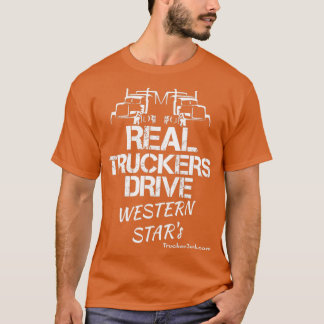 Real Truckers Drive Westerne sterren T-shirt
