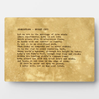 Real Typewriter Shakespeare Sonnet 116 (CXVI) Fotoplaat