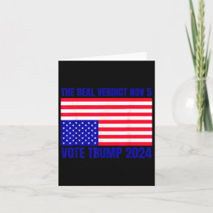 Real Verdict Nov 5 Trump 2024 Ondersteboven Flag D Kaart