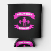 Real Women Deadlift Barbell Weightliftning Blikjeskoeler (Voorkant)