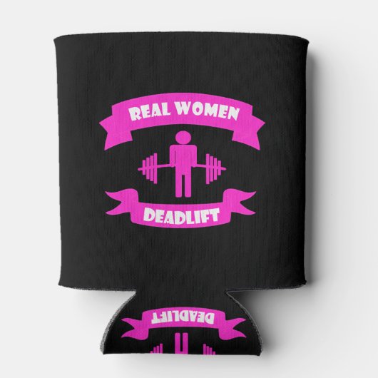 Real Women Deadlift Barbell Weightliftning Blikjeskoeler (Achterkant)