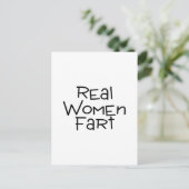 Real Women Fart Briefkaart (Staand voorkant)