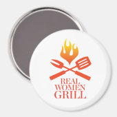 Real Women Grill Magneet (Voorkant / Achterkant)