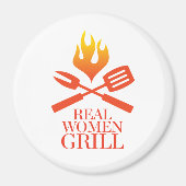 Real Women Grill Magneet (Voorkant)