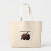 Real Women Hunt Moose Grote Tote Bag (Voorkant)