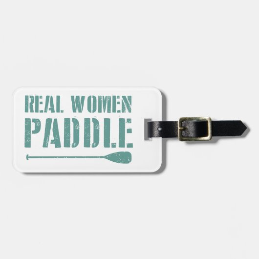 Real Women Paddle Bagagelabel (Voorkant horizontaal)