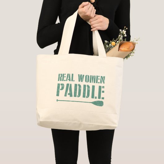 Real Women Paddle Grote Tote Bag (Voorkant (product))