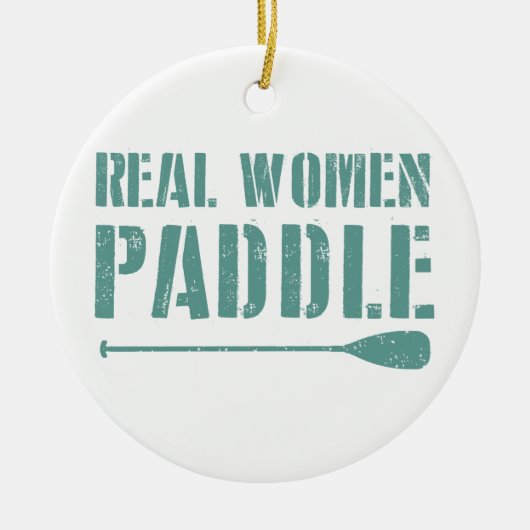 Real Women Paddle Keramisch Ornament (Voorkant)