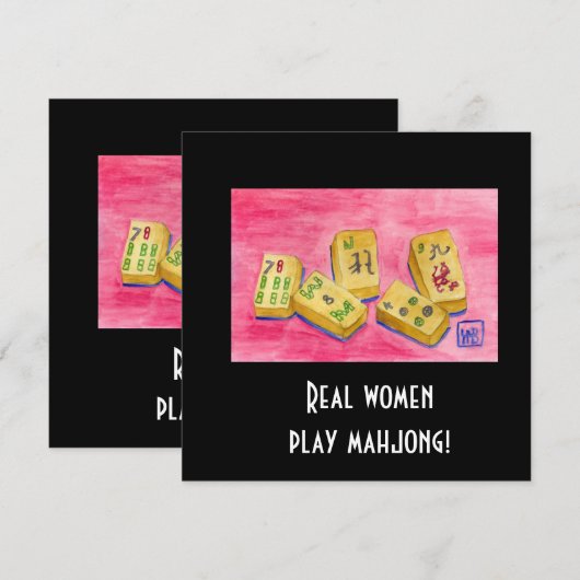 Real Women Play Mahjong (Voorkant / Achterkant)