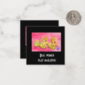 Real Women Play Mahjong Notitiekaartje (Voorkant / Achterkant in situ)